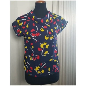 Abstract Floral Cowl Neck Top Pierre Cardin - Picture 1 of 4