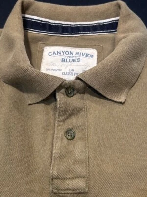 Camisa Polo CANYON RIVER BLUES Para Hombre Calce Clásico Algodón Tejido Tostado - Talla Grande Foto 1 de 4