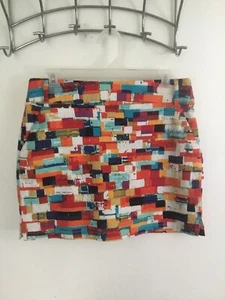 Attyre Skort Donna Taglia 6 Multicolore Tasche Elasticizzato Golf Tennis Pickleball - Foto 1 di 12