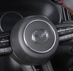 For Mazda CX-50 2023-2024 ABS Silver Steering Wheel Horn Button Ring Trim 1PCS - Picture 1 of 6