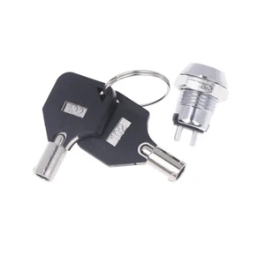 1PC 12MM Telephone Lock Electronic Lock Power Lock Key Switch S1201 2Keys - Zdjęcie 1 z 11