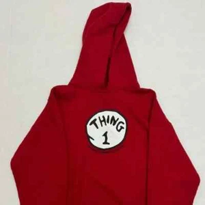 Thing 1 Red Sweater Universal Studios Hoodie mens Kids Long sleeve Size YOUTH M - Picture 1 of 6