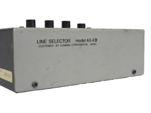 Luxman AS-4III Coaxial Line Selector Silver Gray Good