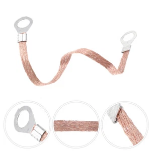 100 Pcs Grounding Wire Copper Braided Belt Flat Flexible Connection - Picture 1 of 10