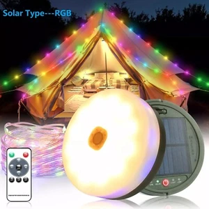 Cadena de luces de 10M guardables camping luz recargable para tienda senderismo al aire libre Reino Unido - Imagen 1 de 14