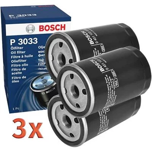 3x BOSCH Ölfilter für Audi 100 A6 VW Caddy Golf Passat Polo - Bild 1 von 5