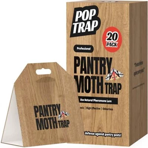 20 Pack Pantry Moth Traps Non-Toxic Glue Moth Trap for Food and Cupboard Trap... - Picture 1 of 7