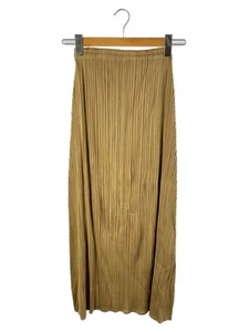 Falda Larga Pleats Please Issey Miyake Beige Poliéster Talla 3 Plisada - Imagen 1 de 5