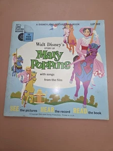 Disneyland Vintage 1965 Buch und Schallplatte Mary Poppins 7" Vinyl - Bild 1 von 4