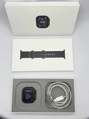 Apple Watch Ultra 3 49mm GPS+Cellular /Black Titanium Case with Black Ocean Band - Image 1 of 4