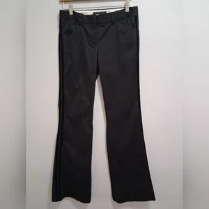 Pantalones de vestir Theory Flare Boot de terciopelo esmoquin a rayas frente plano talla 6 - Imagen 1 de 10