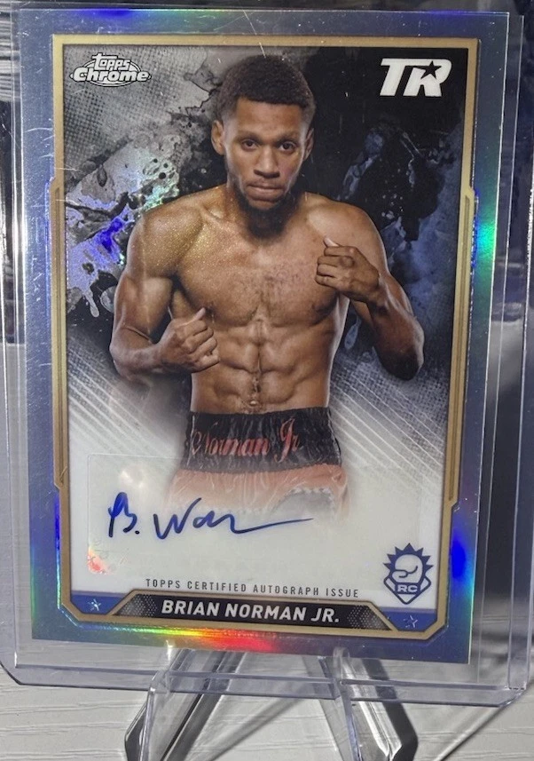 2024 Topps Chrome Boxe BRIAN NORMAN JR RC Auto #CBABNJ 🥊 - Imagem 1 de 2