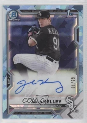 2021 Bowman Sapphire Edition Aqua Refractor /99 Jared Kelley #BSPA-JK Auto - Image 1 of 2
