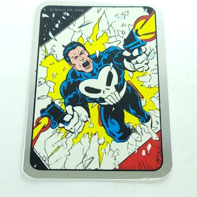 Máquina expendedora Marvel Punisher pegatina brillante años 90 vintage NUEVO Foto 1 de 2