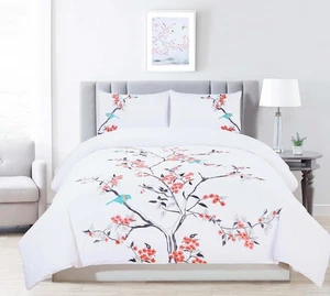 Juego de funda nórdica Cherry Garden algodón 200 hilos, funda edredón, cama... - Imagen 1 de 4