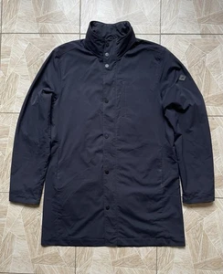 Casual J.Lindeberg Terry 72 Tech Stretch Coat Black Waterproof Hooded Jacket L - Picture 1 of 24