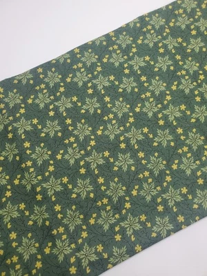 Windham Fabric Colonial Cheddar &  Poison Green Nancy Gere Quilt FAT QUARTER  - Image 1 of 2