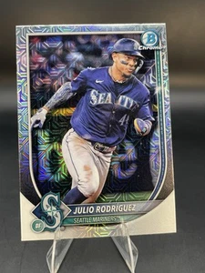2025 Bowman Chrome JULIO RODRIGUEZ Mega Box MOJO Refractor #79 + Base - Mariners - Bild 1 von 5