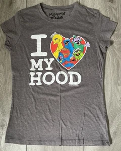 Camiseta Mighty Fine 2012 Sesame Street Workshop Gráfica Gris Juvenil Mediana - Imagen 1 de 7