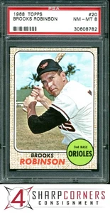 1968 TOPPS #20 BROOKS ROBINSON ORIOLES HOF PSA 8 - Picture 1 of 4