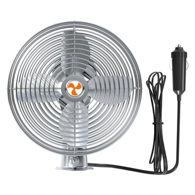 Heavy Duty 12V 6" All-Metal 2-Speed Fan, RV, Truck & Car Cigarette Lighter Co... - Image 1 of 4