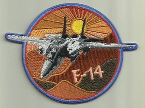 PARCHE AVIÓN F-14 TOMCAT DESERT NAVY EE. UU. USAF COMBATE AVIÓN PILOTO EE. UU. VOLAR EE. UU. - Imagen 1 de 2