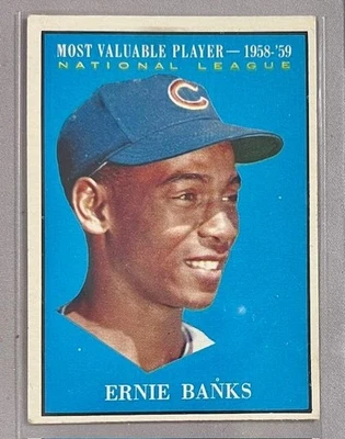 1961 Topps - Jugadores más valiosos Ernie Banks #485 Foto 1 de 2