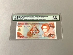 Cayman Islands 100 Dollars P-20 1996 PMG 66 EPQ - Bild 1 von 4
