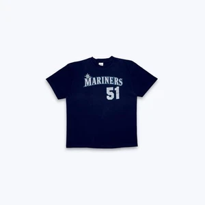 Camiseta Majestic MLB Seattle Mariners Ichiro #51 XL Azul Marino 00s - Imagen 1 de 8