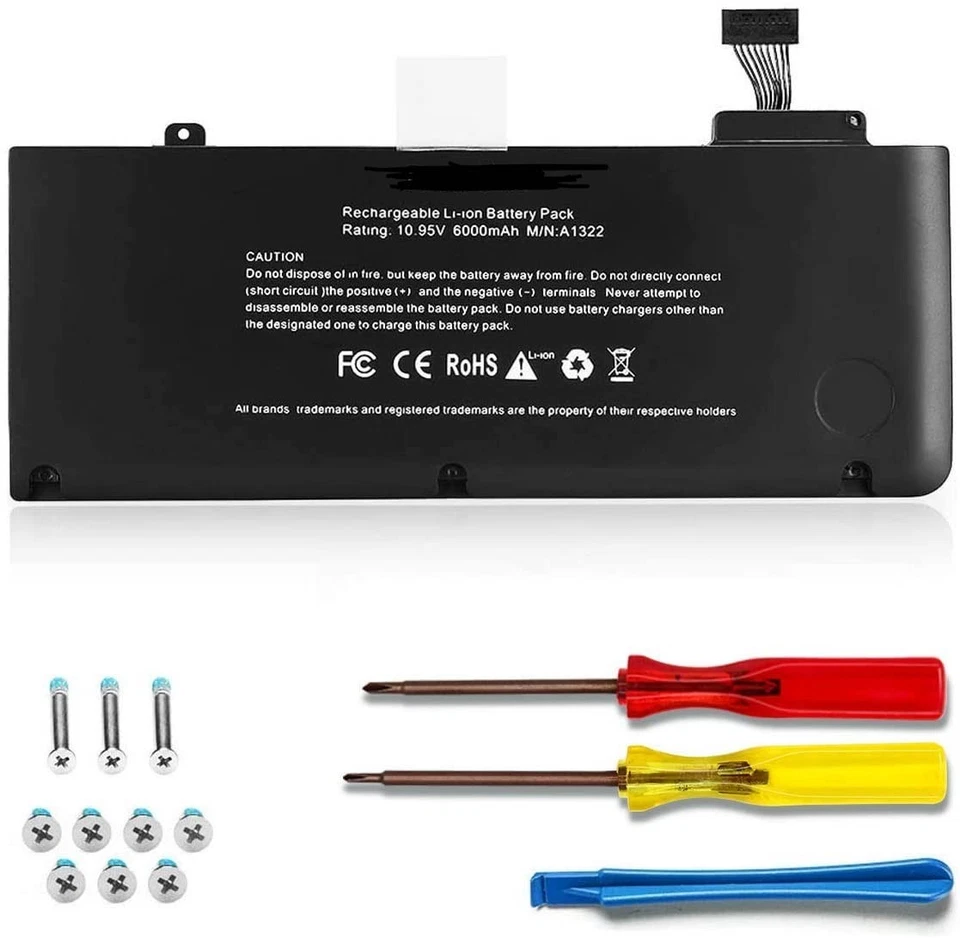 Bateria A1322 para Apple Macbook Pro 13 polegadas A1278 meados de 2012 2010 2009 início de 2011 - Imagem 1 de 4