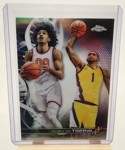 Jacob Obi Toppin 2023-24 Topps Chrome DNA #DNA-5 Indiana Pacers New York Knicks - Picture 1 of 2