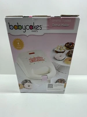 Babycakes Mini Donut Maker Ceramic Coated Machine – Makes 4 Mini Donuts New - Image 1 of 4