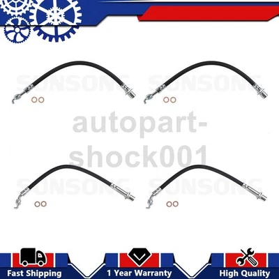 Sunsong Front Rear Brake Line Hose Fits 2000 2001 2002 2003 2004 Lexus GS300_AH - Image 1 of 4