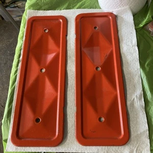 OEM Chevy Straight 6 194 - 230 - 250 Valve Cover Side Plates PAIR VTG - Picture 1 of 9