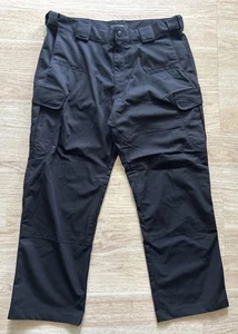 NUEVO 5.11 Pantalones de Carga Tácticos Para Hombre 36 X 32 Relajados Negros Doble Rodilla Trabajo - Imagen 1 de 13