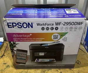 EPSON WorkForce WF-2950DWF Wireless All-in-One Inkjet Printer w/ XL Ink - Black - Picture 1 of 12