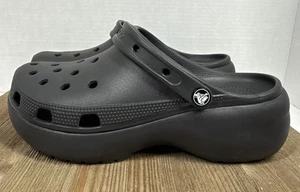 Crocs kultige bequeme klassische Damen-Plateau-Clogs schwarz US-Größe 11 - Bild 1 von 19