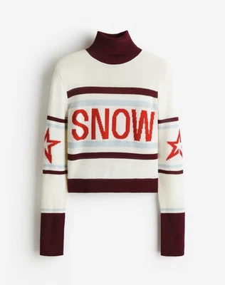 Perfect Moment H & M Intarsia вязаный шерсти свитер снег маленький S новый с Ярлыками - Изображение 1 из 3