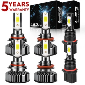 For Chevy Suburban 2015-2020 LED Headlight Kit High/Low Beam Fog Light Bulb F2QC - Picture 1 of 18
