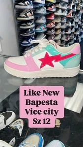 A Bathing Ape Bape Bapesta Miami 2. Jubiläum Größe 12 authentisch Vintage Box GTA - Bild 1 von 5