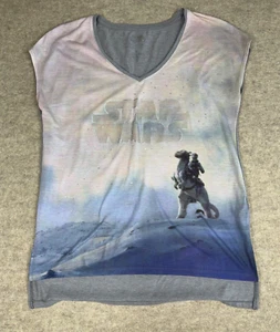 Rock & Republic Star Wars T Shirt Womens M V Neck Jewels Sparkly - Picture 1 of 6