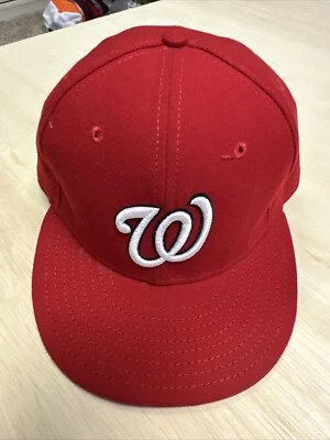 Washington Nationals 7 1/2 Nueva Era 59Fifty Sombrero Hecho en EE. UU. MLB Béisbol Foto 1 de 4