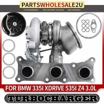 Right Turbocharger for BMW 335i GT xDrive 335i xDrive 335is 335xi L6 3.0L N54B30 - Image 1 of 4