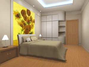 3D Van Gogh Paint 877 Wallpaper Mural Paper Wall Print Wallpaper Murals UK Lemon - Picture 1 of 6