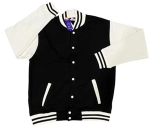 Suntees Herren Fleece Varsity Front Eingrifftaschen Baseball Letterman Jacke - Bild 1 von 1