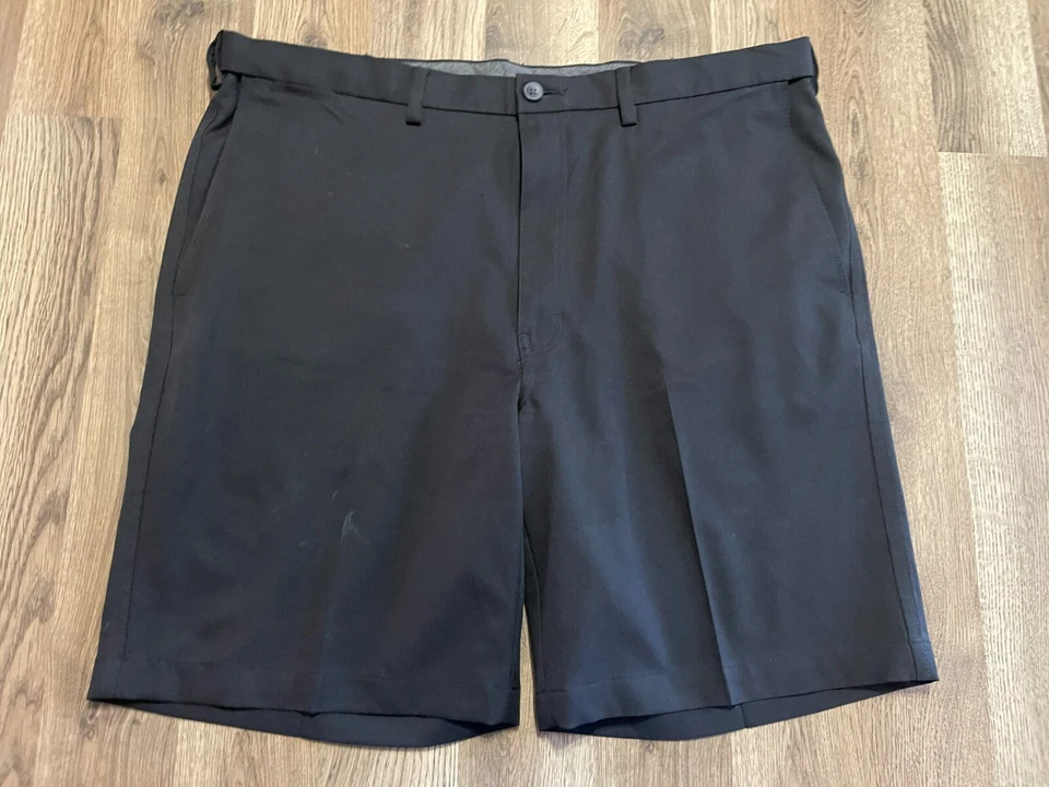 Pantalones Cortos Haggar, Para Hombre Talla 40, Negros, Pantalones Cortos de Vestir, Frente Plano Foto 1 de 4