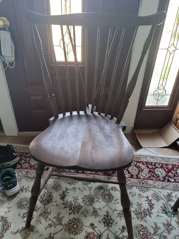 Vintage Nichols And Stone Windsor Dining Chair Antique Beautiful Piece P/U Only Cover