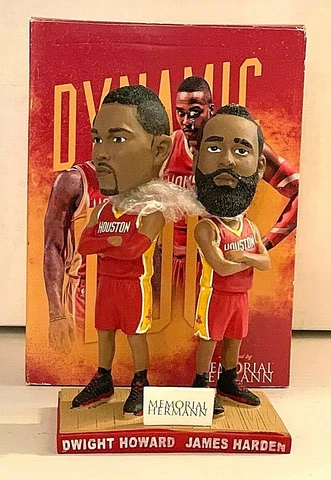 James Harden Dwight Howard Dynamic Duo Bobblehead SGA Houston Rockets 12/3/2014 Cover