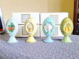 Avon 1994 Fine Collectables Season's Treasures Egg Collection - Picture 1 of 22