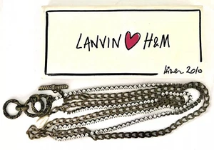 Lanvin H&M Cristal Sujeción Cintura CINTURÓN Collar Perla NUEVO En Caja Nuevo - Imagen 1 de 8